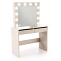 Dressing table Holwud w mirror, LED, 94x43x140cm