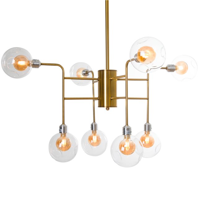 Pendant lamp Rebais, in bronze tone, G9 8x35W(MAX), H80-121cm, D85cm