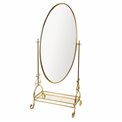 Floor mirror Bellevue, golden, H172x78x53cm
