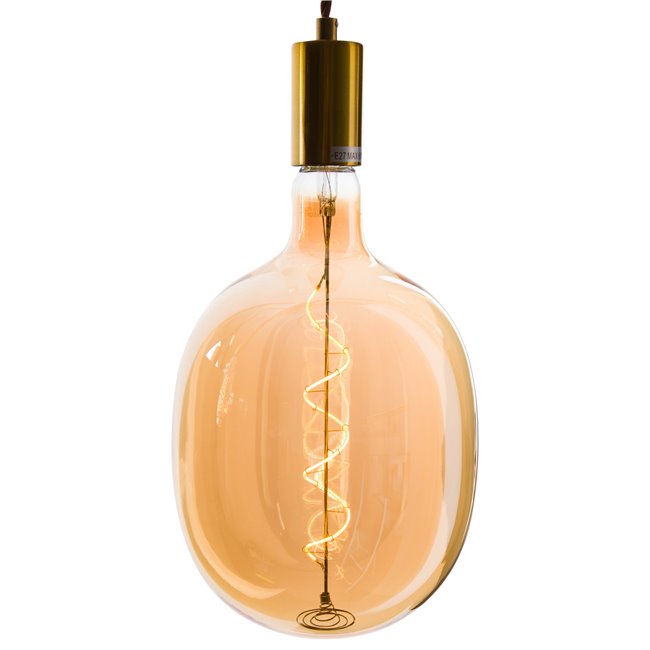 Decorative bulb LED, amber, 4W E27, D16x27cm