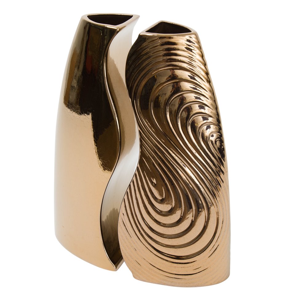 Vase Combo admire, golden, H30cm, 22.5x12cm