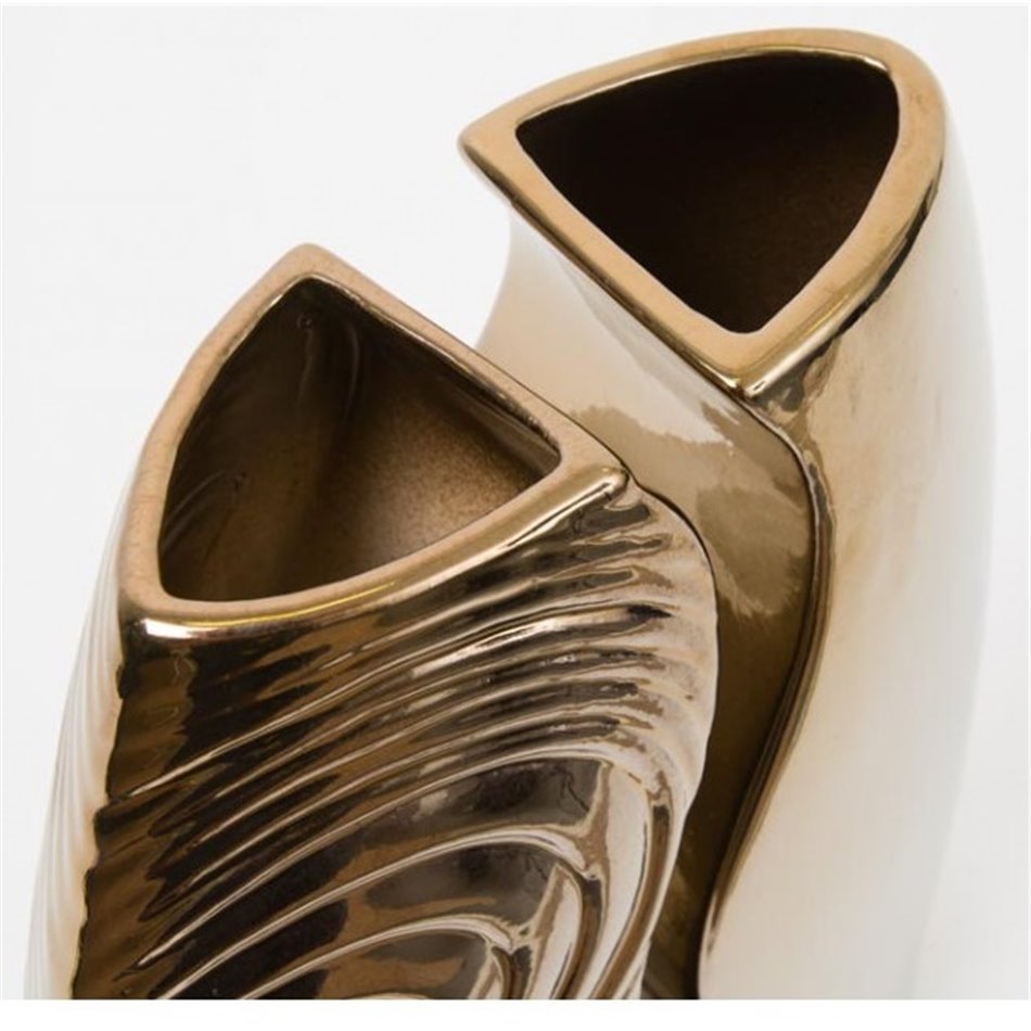 Vase Combo admire, golden, H30cm, 22.5x12cm