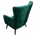 Armchair Dartford, velvet, green, 100x75x83cm, seat height 40cm