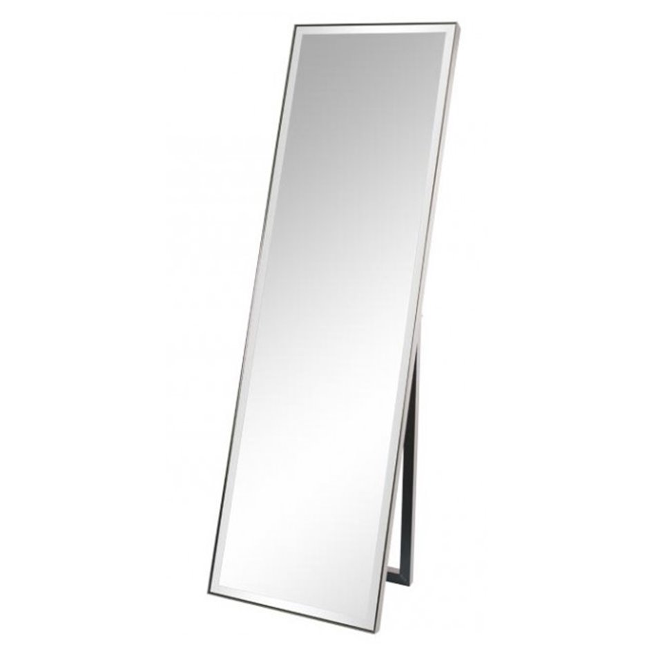 Standing Mirror Insch, silver color frame H150x45cm