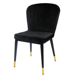 Chair Salem, black, H83x50x59cm, seat height 46cm