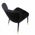Chair Salem, black, H83x50x59cm, seat height 46cm