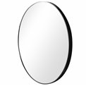 Wall mirror Iza, round, black color, D80x4cm