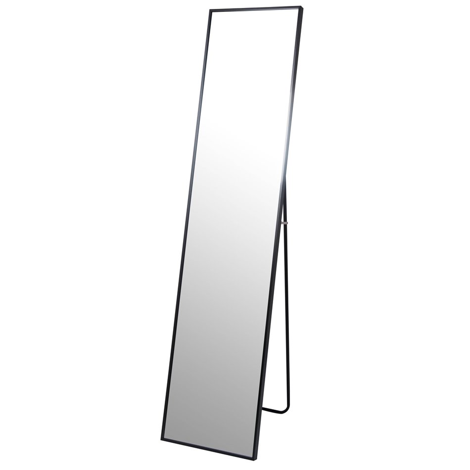 Напольное зеркало Izabella, цвет черный, H152x35x2.5см 