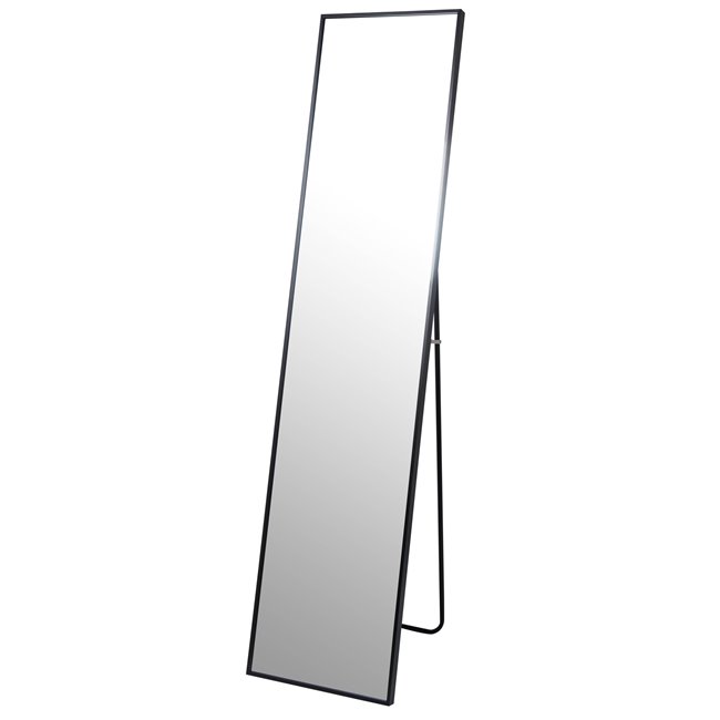 Напольное зеркало Izabella, цвет черный, H152x35x2.5см 