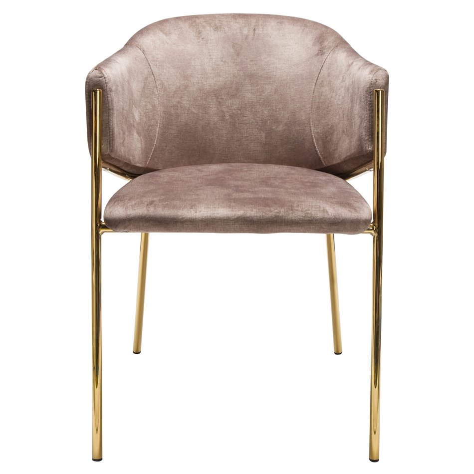 Dining chair Undine, taupe color, H78x53x49cm, seat height 46cm 