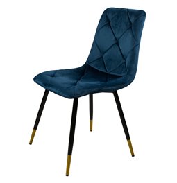 Dining chair Adore 18, blue, H84.5x45x54.5cm, seat height 45cm