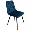 Dining chair Adore 18, blue, H84.5x45x54.5cm, seat height 45cm