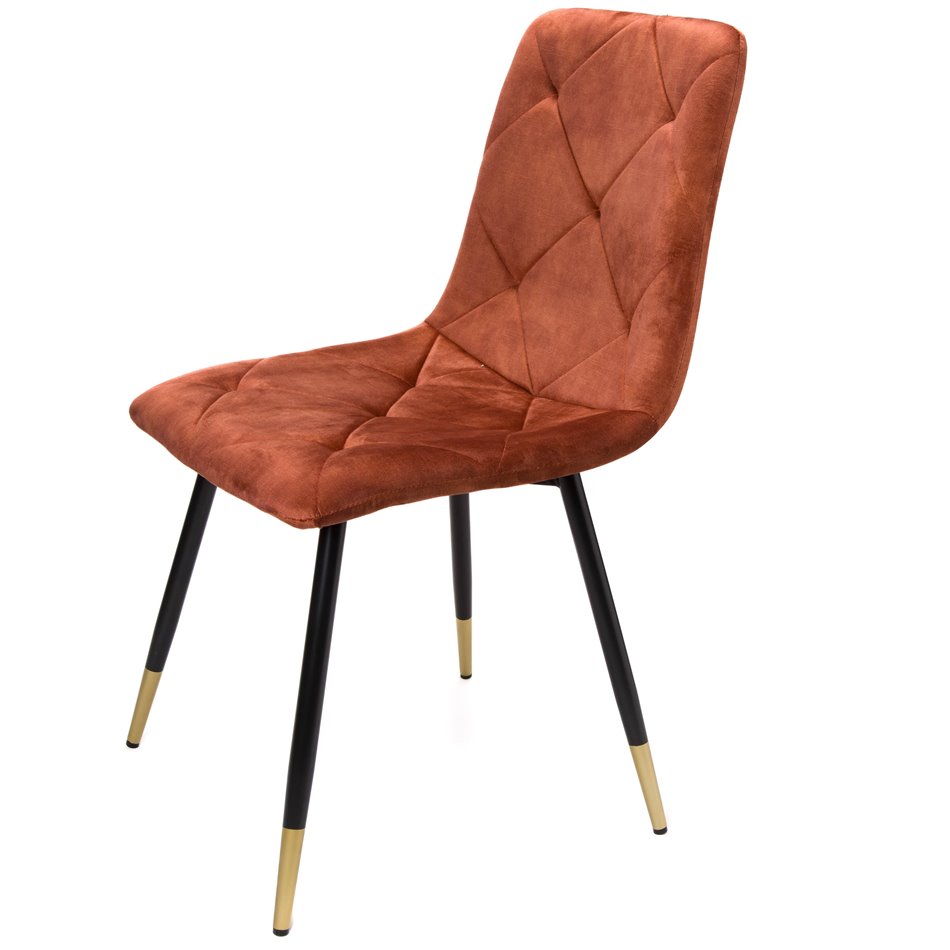 Dining chair Adore 24, reddish brown, H84.5x54.5x45cm, seat height 45cm