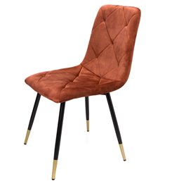Dining chair Adore 24, reddish brown, H84.5x54.5x45cm, seat height 45cm