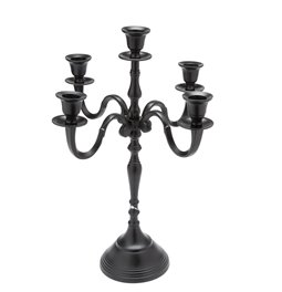 Candle holder Verena, black colour, 40x23cm