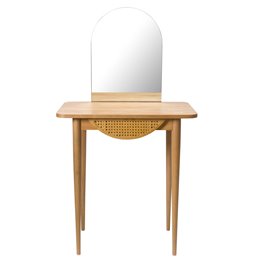 Туалетный столик с зеркалом Louis, шпон ясеня, 70x43x130см