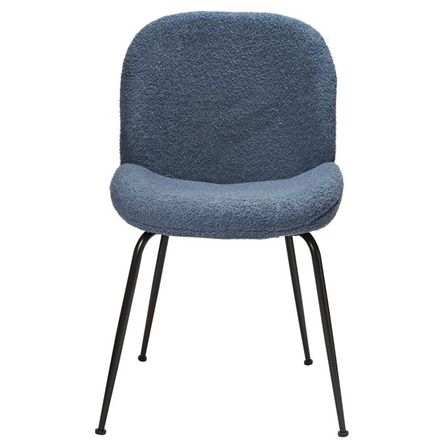 Dining chair Troja, blue-grey colour, 58x46x88cm, seat height 47cm