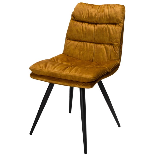 Dining chair Arina, golden tone, H84x45x47cm, seat height 40cm