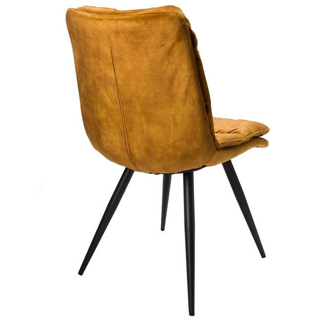 Dining chair Arina, golden tone, H84x45x47cm, seat height 40cm