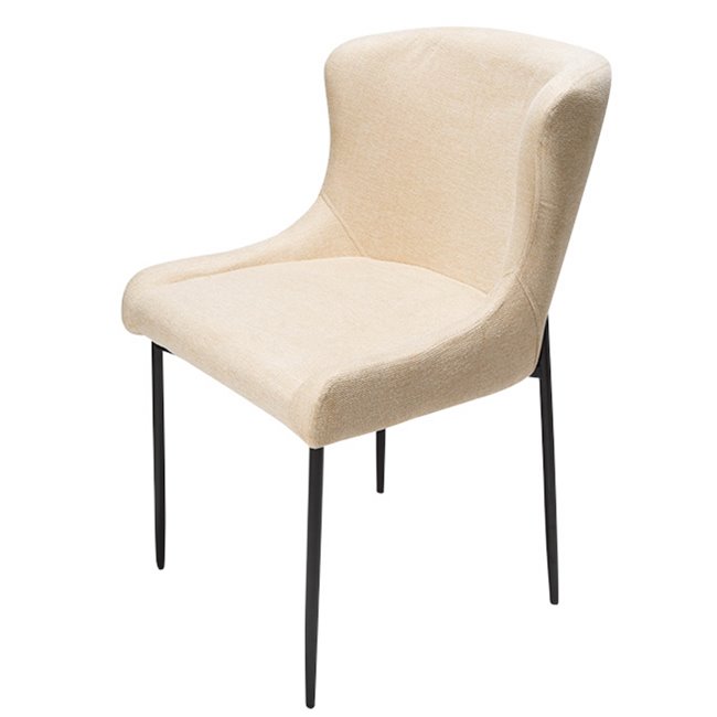 Dining chair Glam, cream, 64x81x51cm, seat height 49cm