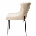 Dining chair Glam, cream, 64x81x51cm, seat height 49cm