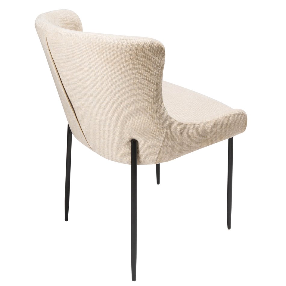 Dining chair Glam, cream, 64x81x51cm, seat height 49cm