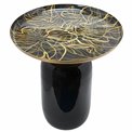 Side table Librilla, black enamel, H50xD40cm