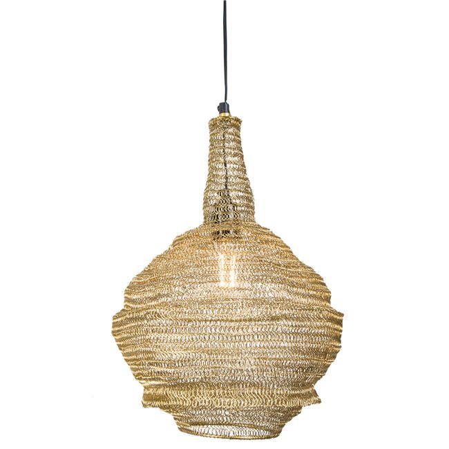 Подвесной светильник Landau New, блестящая латунь, D30cm, H46cm