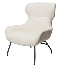 Armchair Julian, pearl white 102 SD, 78x82x100cm, seat height 44cm