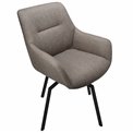 Chair Sennen, swivel 360, dark grey, H84x63x63cm, seat height 45cm