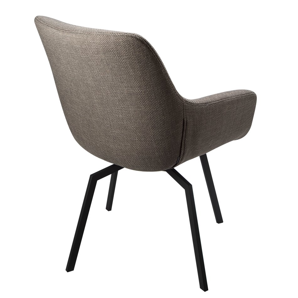 Chair Sennen, swivel 360, dark grey, H84x63x63cm, seat height 45cm