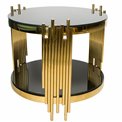 Side table Emona, gold colour, D60 H58cm