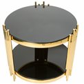 Side table Emona, gold colour, D60 H58cm