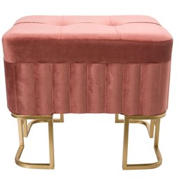 Bench with storage box Faro S, mauve, H41x35x48cm