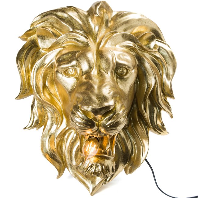 Deco figurine Lion with lamp, H47x41x24.5cm E14 40W(MAX)