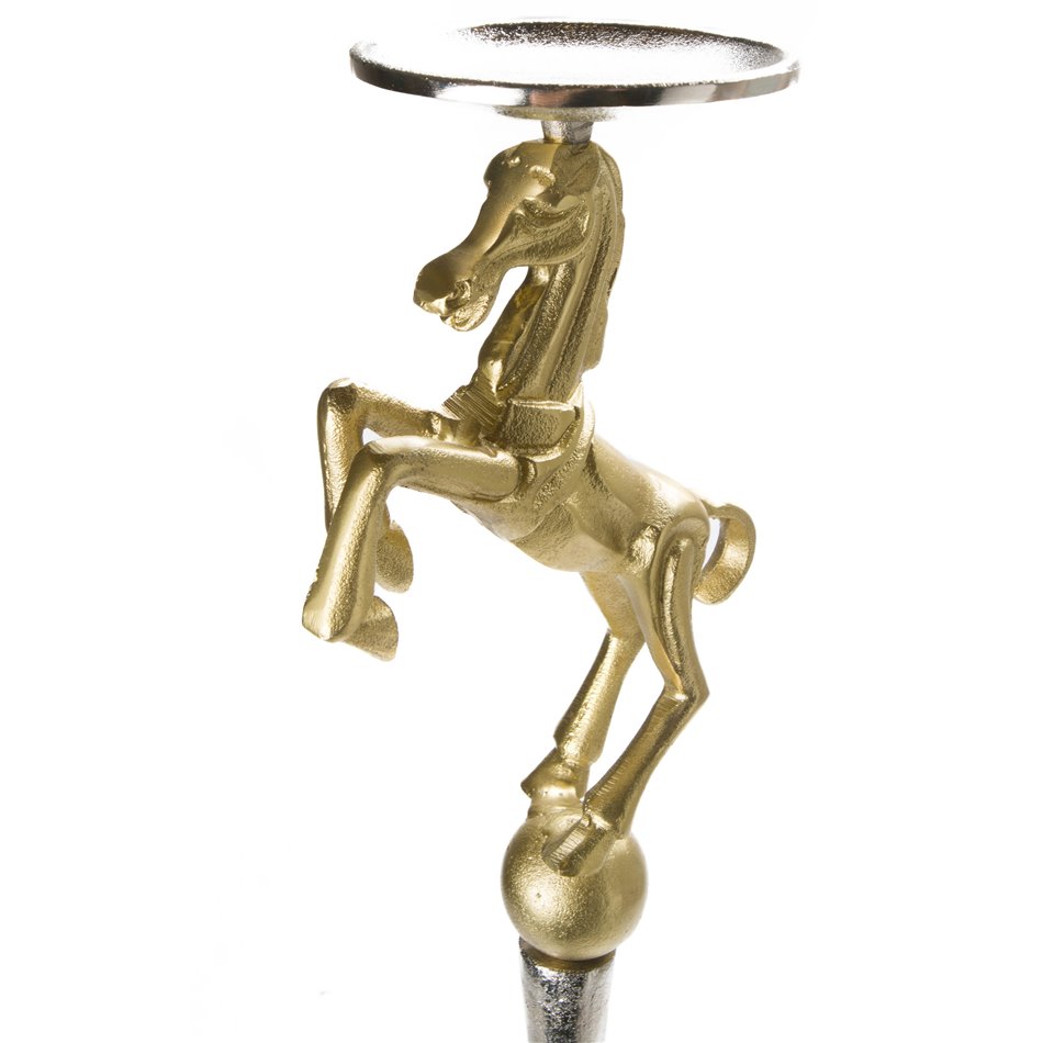 Horse candle pillar holder, H 88cm