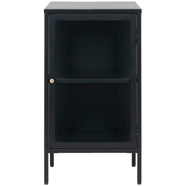 Metal sideboard Carmel 1 section, black , H85x46x41cm