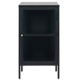 Metal sideboard Carmel 1 section, black , H85x46x41cm