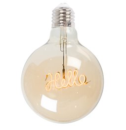 Lightbulb Hello LED, amber,  E27, 100lm, 2200K, 2W