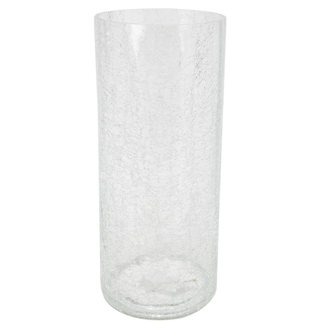 Vase Cracked Cylinder, H30cm, D13cm
