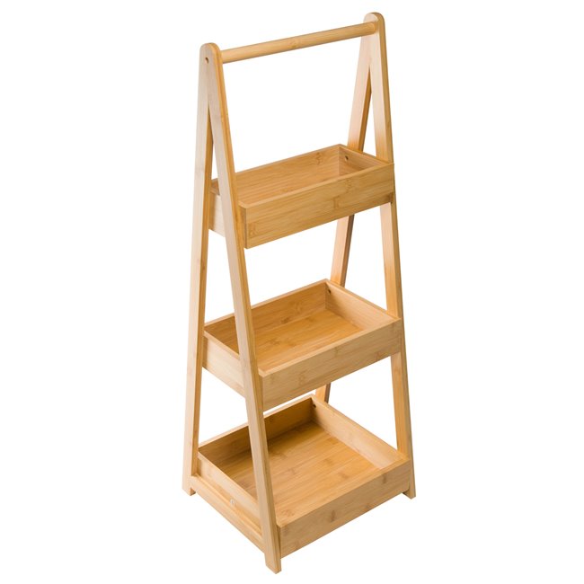 Shelf Troley, bamboo, H78x30x25.5cm