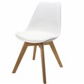 Chair Baya, white, H82x52.5x48cm, seat height 46cm