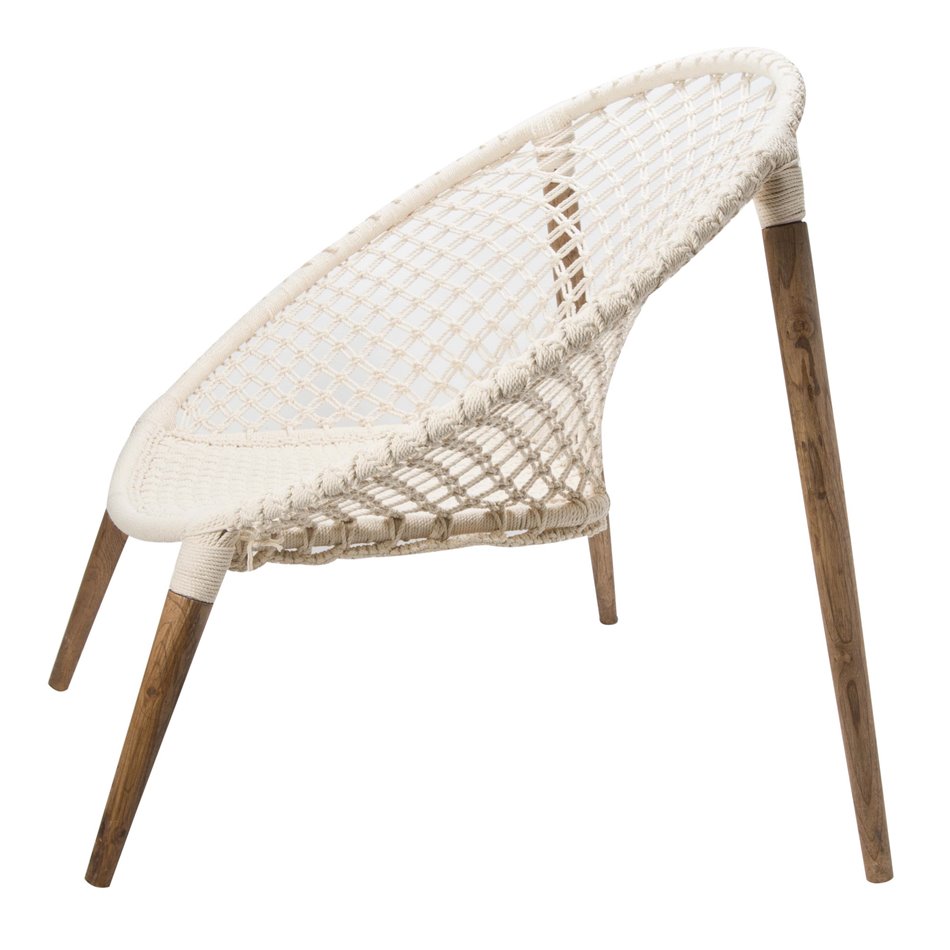 Armchair Raina, white, H83x85x89cm