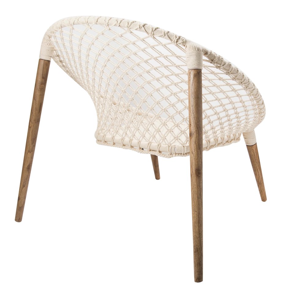 Armchair Raina, white, H83x85x89cm