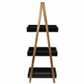 Shelf Caddy, 3 shelves, black, H82x30x18cm