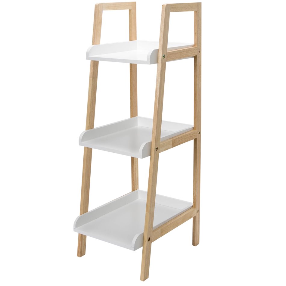 Rack Natureo 3 tier, white, H88.5x41x37cm, H88.5x30cm