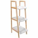 Rack Natureo 3 tier, white, H88.5x41x37cm, H88.5x30cm