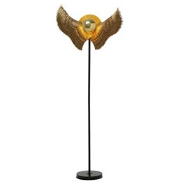 Floor lamp Bird Wings, gold/black color, H168x66x43.2cm, E27 40W(MAX), 50/60Hz