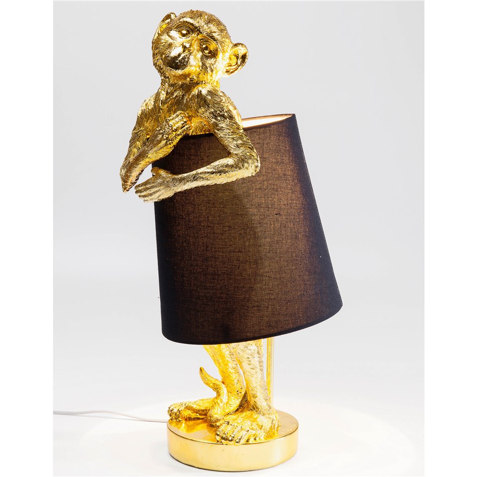 Table Lamp Animal Monkey Gold, H56x23x23cm, E14 5W(MAX)