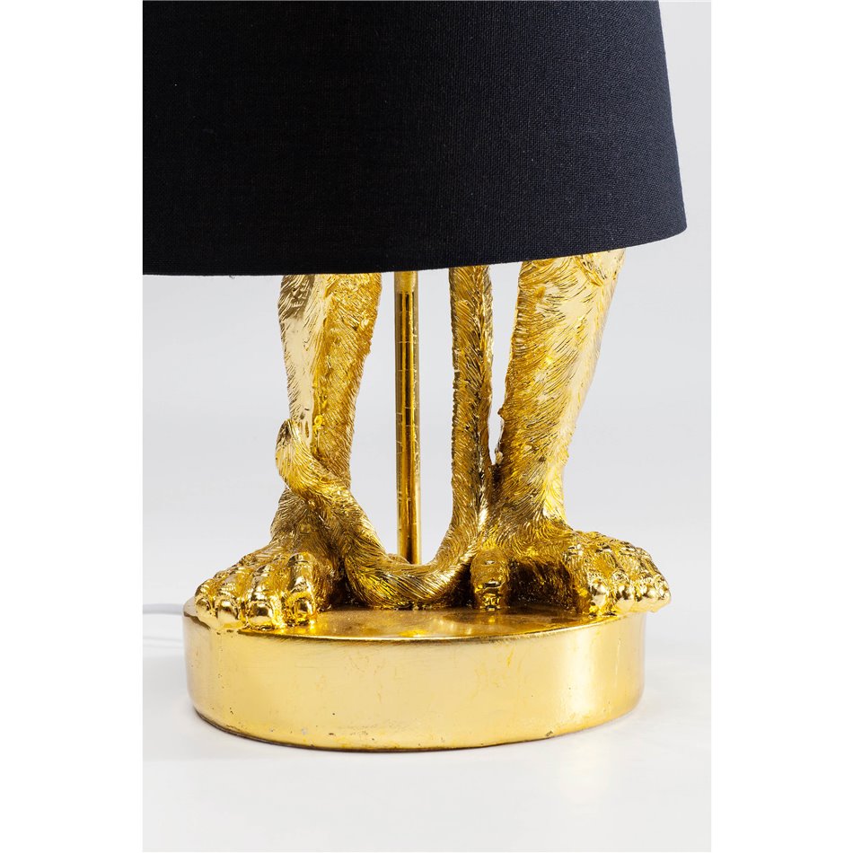 Table Lamp Animal Monkey Gold, H56x23x23cm, E14 5W(MAX)